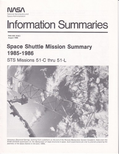Nasa information summaries - information,