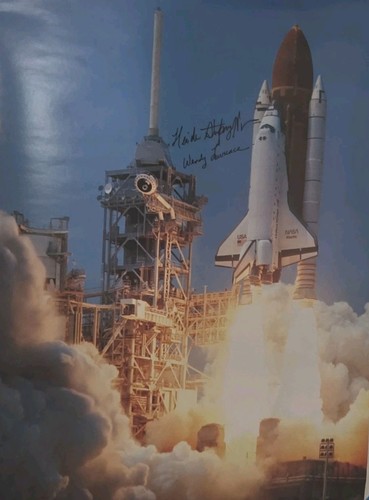 Space shuttle signed nasa - space,